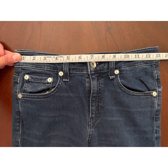 Rag & Bone Cate Mid Rise Skinny Jeans Dark Wash Denim Size 25 - Picture 9 of 12